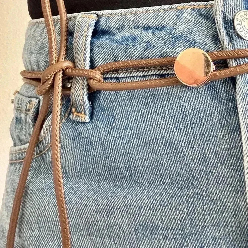 Coffee Color Cord Belt - Picture 2 of 3